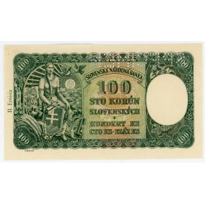 Czechoslovakia 100 Korun 1940 (1945) (ND) Specimen