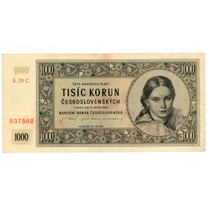 Czechoslovakia 1000 Korun 1945