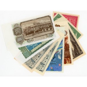 Czechoslovakia Lot of 9 Banknotes 1949 - 1988