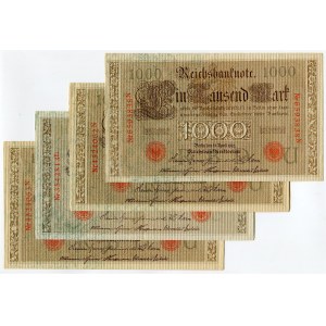 Germany - Empire 4 x 1000 Mark 1910