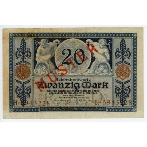 Germany - Empire 20 Mark 1915 Specimen