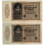 Germany - Weimar Republic Lot of 7 Banknotes 1922