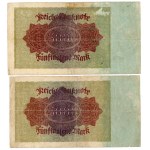 Germany - Weimar Republic Lot of 7 Banknotes 1922