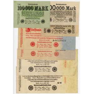 Germany - Weimar Republic Lot of 11 Banknotes 1923