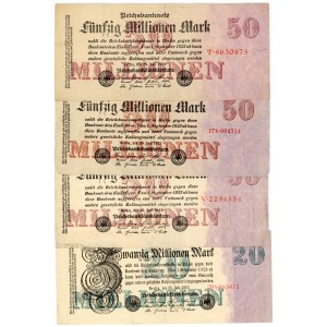 Germany - Weimar Republic Lot of 11 Banknotes 1923