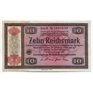 Germany - Third Reich 10 Reichsmark 1934 Konversionskasse