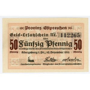 Germany - Empire Konigsberg 50 Pfennig 1918