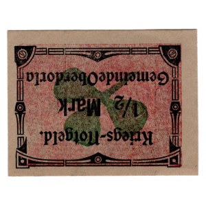 Germany - Weimar Republic Notgeld 1/2 Mark 1920 (ND) Error Note