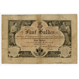 Austria 5 Gulden 1866