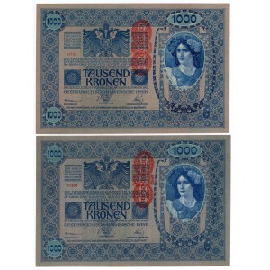Austria 2 x 1000 Kronen 1902