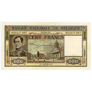 Belgium 100 Francs 1950