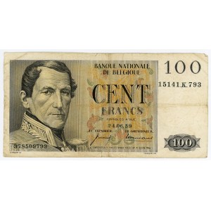 Belgium 100 Francs 1958
