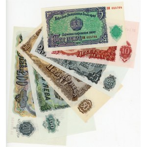 Bulgaria Lot of 6 banknotes 1951