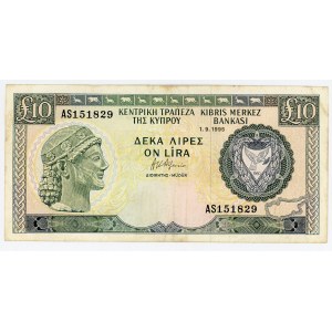 Cyprus 10 Pounds 1995