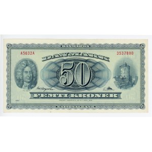 Denmark 50 Kroner 1963
