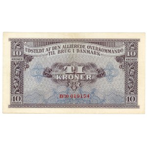 Denmark 10 Kroner 1945