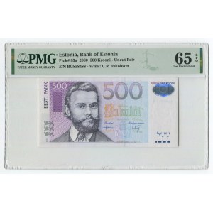 Estonia 500 Krooni 2000 PMG 65 EPQ Gem UNC