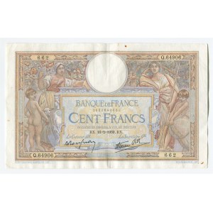 France 100 Francs 1939
