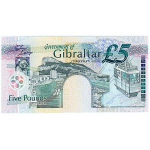 Gibraltar 5 Pounds 2000