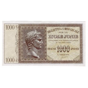 Greece Ionian Islands 1000 Drachmai 1941 (ND)