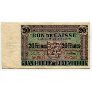 Luxembourg 20 Francs 1926 (ND)