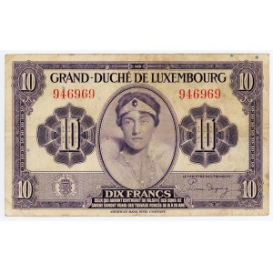 Luxembourg 10 Francs 1944 (ND)