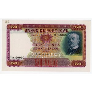 Portugal 50 Escudos 1938 Specimen