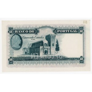 Portugal 50 Escudos 1938 Specimen