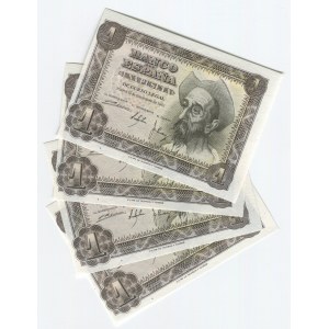 Spain 4 x 1 Peseta 1951