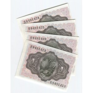 Spain 4 x 1 Peseta 1951