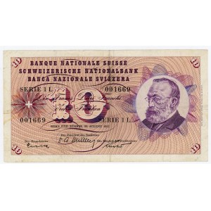 Switzerland 10 Francs 1955