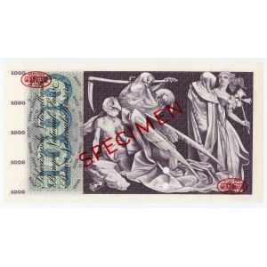 Switzerland 1000 Francs 1954 Specimen