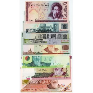 Iran Lot of 7 Banknotes 2013 - 2018