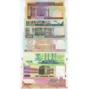 Iran Lot of 7 Banknotes 2013 - 2018