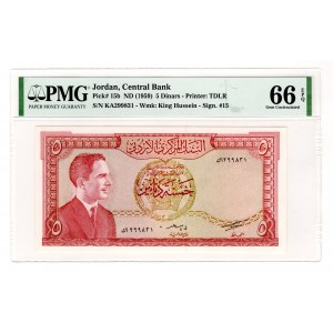 Jordan 5 Dinars 1959 (ND) PMG 66 EPQ