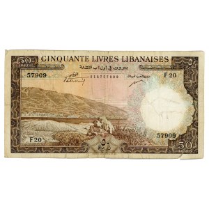 Lebanon 50 Livres 1952