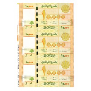 Lebanon 3 x 10000 Livres 2012 Uncutted