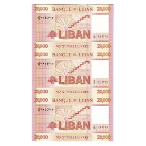 Lebanon 3 x 20000 Livres 2012