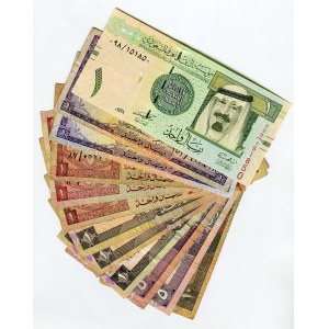 Saudi Arabia Lot of 12 Banknotes 1968 - 2016 (ND)