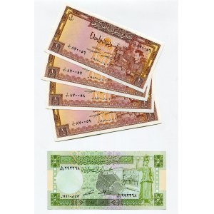 Syria Lot of 5 Banknotes 1982 - 1991