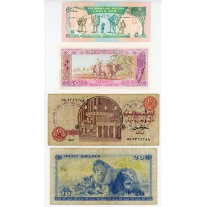 Africa Lot of 4 Banknotes 1961 - 1978