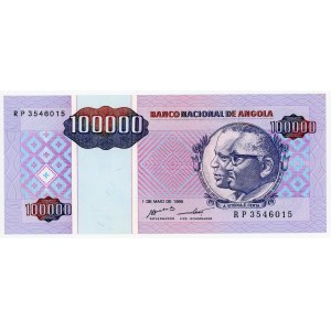 Angola 100000 Kwanzas Reajustados 1995
