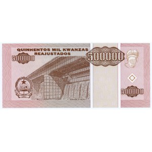 Angola 500000 Kwanzas Reajustados 1995