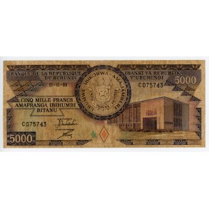 Burundi 5000 Francs 1989