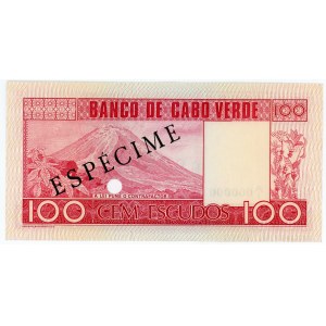 Cabo Verde 100 Escudos 1977 Specimen