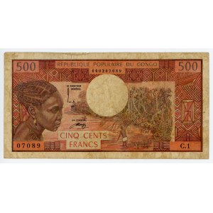 Congo 500 Francs 1974 (ND)