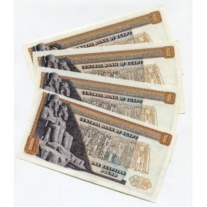 Egypt 4 x 1 Pound 1976 - 1978 (ND)