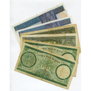 Egypt Lot of 6 Banknotes 1952 - 1978 (ND)