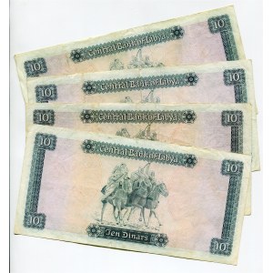 Libya 4 x 10 Dinars 1972