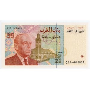 Morocco 20 Dirhams 1996